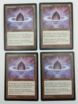 4x Pétalo de Loto. Juego Tempest. Magic the Gathering. Ligeramente jugado. Foto 1 de 4