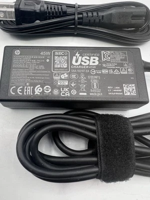 GENUINE HP 45W TPN-LA19  14-DB0025NR AC ADAPTER - Image 1 of 2