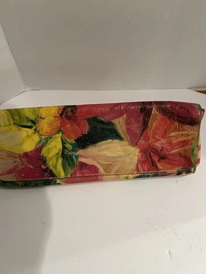 Mauricio Taiuti Floral  Leather Wristlet - Image 1 of 4