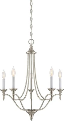 Savoy House 1-1008-5 Nickel Herndon 5-Light Chandelier - Image 1 of 4