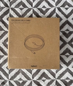 Brand New - Logitech 10M STRONG USB to USB-C 3.1 Cable - Fast Shipping - Picture 1 of 3