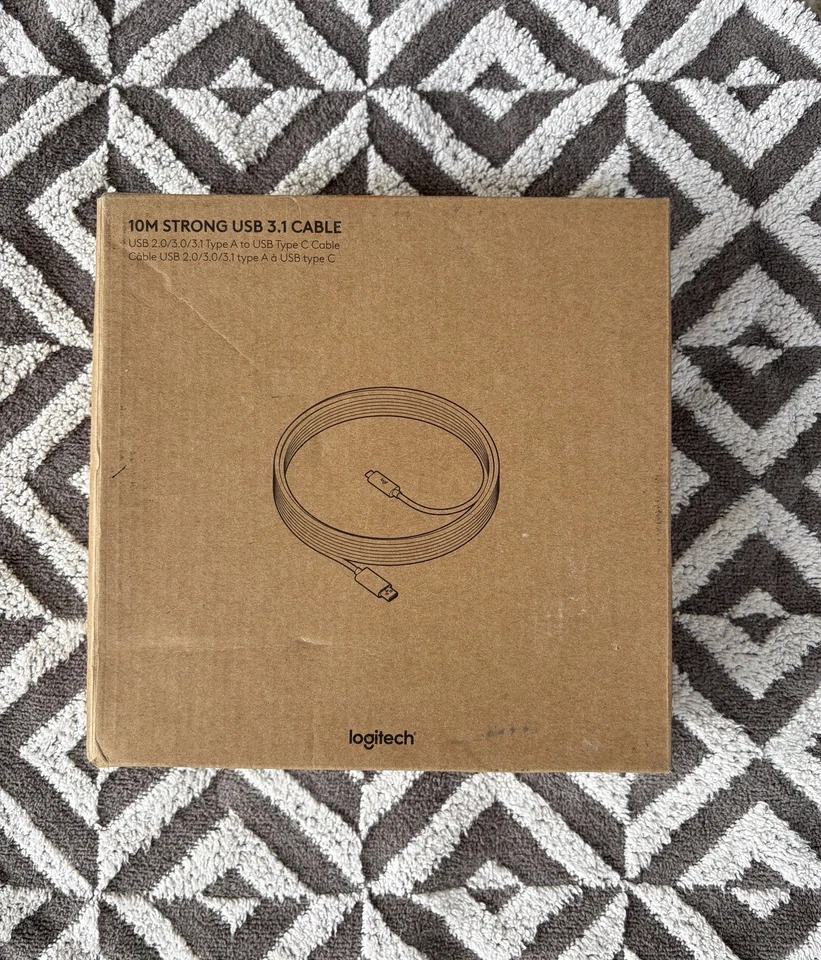 Brand New - Logitech 10M STRONG USB to USB-C 3.1 Cable - Fast Shipping - Image 1 of 3