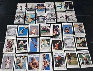 Lot Of 32!! Olympic Trading Cards HOF & 1992 STARS. JORDAN BIRD SPITZ DELAHOYA - Picture 1 of 8