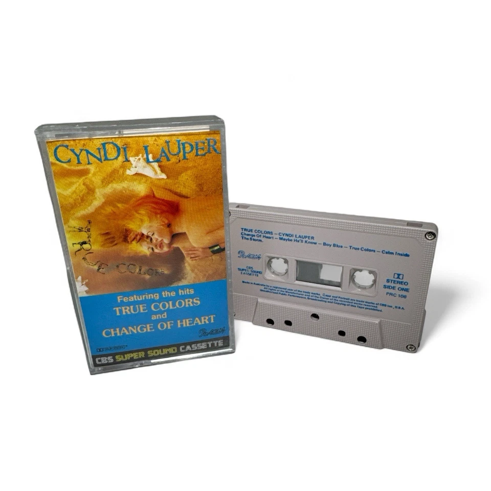 CYNDI LAUPER True Colors CASSETTE Jewel Case - Image 1 of 1