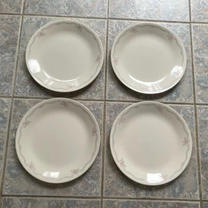 CORELLE ENGLISH BREAKFAST 10 & 1/4 INCH DINNER PLATES -set of 4 Nice  - Picture 1 of 6