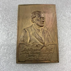1904 Alemania 75 Años Conmemorativa de Julio Robert Fischer Medalla de Bronce - Imagen 1 de 7