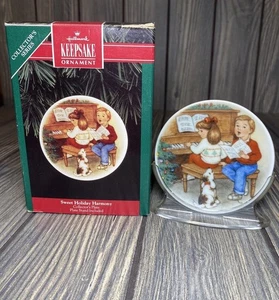 Biscotti ornamenti natalizi artigianali Hallmark 1990 per Babbo Natale con supporto - Foto 1 di 11