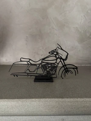 Moto stilizzata stampata in 3D - Harley-Davidson Street Glide - Versione XL - Immagine 1 di 2