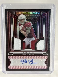 2022 Obsidian Trey McBride Etch Red RPA /10 - Bookend 10/10 - Pop 1 - Picture 1 of 5
