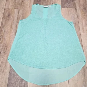 14th & Union Nordstroms Relaxed Fit Semi Sheer Seafoam Sleeveless Women's Large - Picture 1 of 5