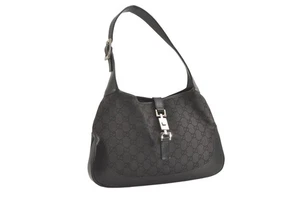 echt GUCCI Jackie Schultertasche Handtasche GG Canvas Leder 0013306 schwarz 2440N - Bild 1 von 10
