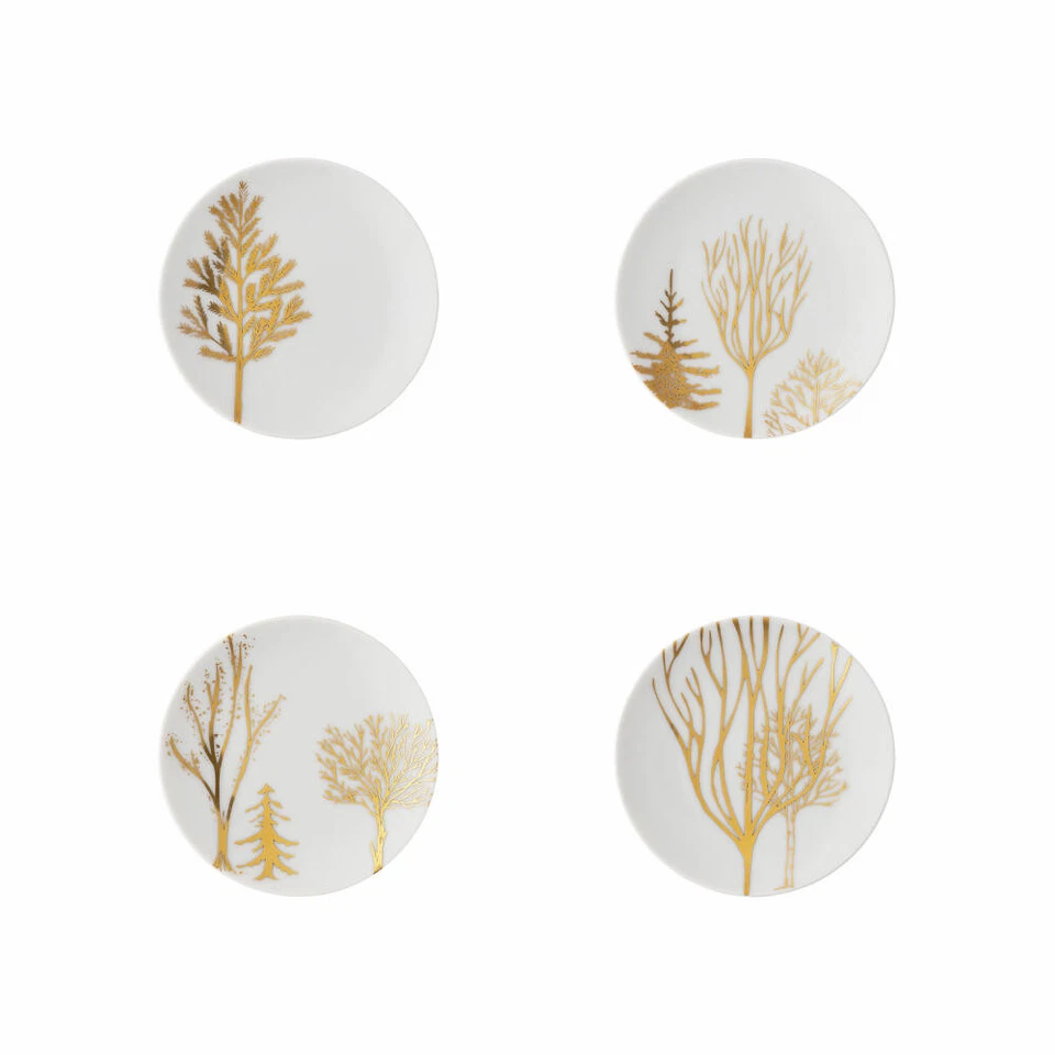 Rosenthal Teller-Set TAC Gropius Festive Celebration Trees 4-tlg., Porzellan - Bild 1 von 1