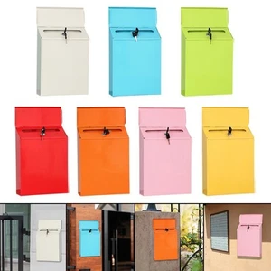 Art Hanging Drop Box Key Newspapers Secure Postbox Porch Room - Picture 1 of 43