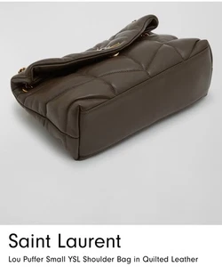 Nuevo Bolso de Hombro Lou Puffer YSL Cuero Acolchado Nuevo Limitado - Imagen 1 de 14