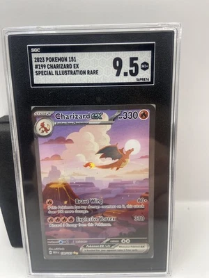 2023 Charizard Ex SIR 199/165 Pokémon 151 SGC 9.5 Mint  - Image 1 of 2
