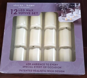 Sterno Home - 12x 2.5" Battery Operated LED Votive Candles- New - Picture 1 of 3