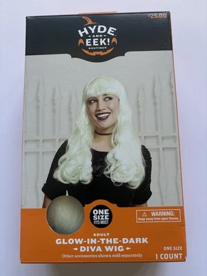 New Hyde and Eek! Boutique Women's Adult Glow In The Dark Diva Wig - One Size - Image 1 of 3