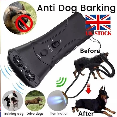 Hund Anti Bellen Stop Bark Zug Repeller Kontrollgerät Ultraschall Bequem - Bild 1 von 4