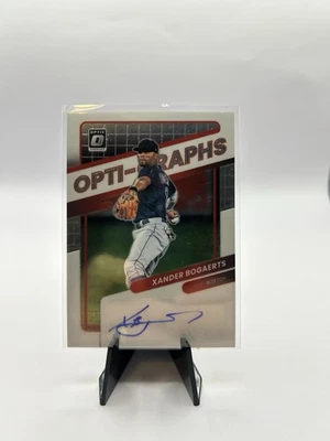 2022 Panini Donruss Optic - Optigraphs Xander Bogaerts #OG-XB (AU) - Imagem 1 de 2