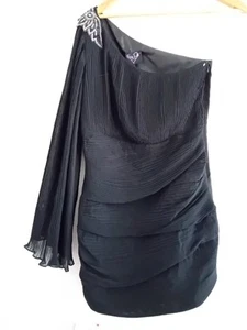 Lipsy x Pixie Lott Black Dress UK 12 Brand New - Picture 1 of 10