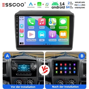 9" Android 14 Autoradio Für Fiat Ducato 2006-2022 Citroen Jumper GPS WIFI 2+64GB - Bild 1 von 14