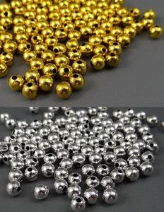 Cuentas Ø 3/4/5/6 mm bola espaciadora cuentas de plástico cuentas brillantes, P-99 - Imagen 1 de 3