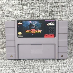 Mortal Kombat II (Super Nintendo, 1994) Testing Working Loose Cart SNES - Picture 1 of 8