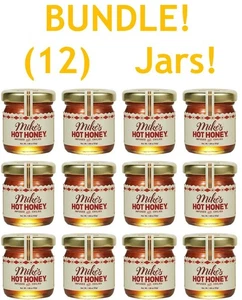 NEW! (12) 1.88oz Mike's Hot Honey MINI Jars Total 22.56oz BB 12/2027 FREE Ship! - Picture 1 of 3