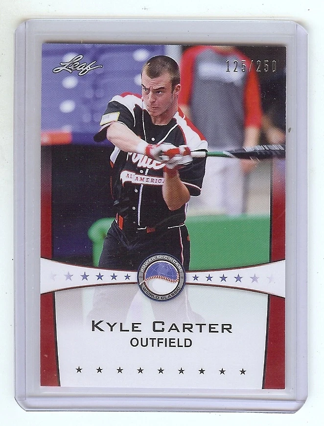 KYLE CARTER 2013 Leaf *POWER SHOWCASE* Ruby Version #d Card RC xx/250 - Image 1 of 1