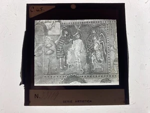 PALERMO, PALATINE CHAPEL, Italy - Original Magic Lantern 3.25 Inch SLIDE - Picture 1 of 1