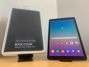 Samsung Galaxy Tab A 10.5" - SM-T595, 32GB. Wi-Fi + LTE (AU) WITH BOOK COVER - Picture 1 of 8