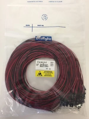 558-0803-807F LED Panel Mount Indicators BLUE LED PMI, 36" SNAP-IN - Image 1 of 4