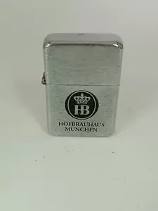 VINTAGE NO ZIPPO LIGHTER HOFBRAUHAUS MUNCHEN GERMANY MADE BY ZORRO - Picture 1 of 4