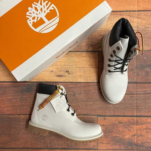 Timberland Stivali Donna Premium 6" Impermeabili Grigio Chiaro A5SS3