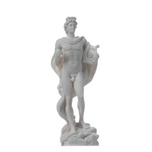 Apollo God Of Music Poetry Art Alabaster Statue Sculpture 6.69" - Picture 1 of 8