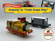 Tomy Trackmaster Plarail Stepney the Bluebell Engine in "Train Stops Play"