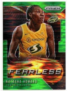 Natasha Howard "Fearless" Pulsar Verde /25 - 2020 Panini Prizm WNBA - Foto 1 di 2