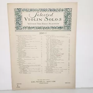 Antique 1914 Spring Time First Position Violin Sheet Music by Gustav Saenger - Picture 1 of 12