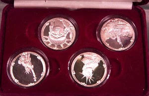 Lady Liberty Series Fine Silver 4 Troy Oz, Knife and Coin - Bild 1 von 3
