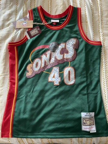 NWT Seattle Sonics Shawn Kemp Swingman Diamond Jersey (75th Anniversary) Large Cover