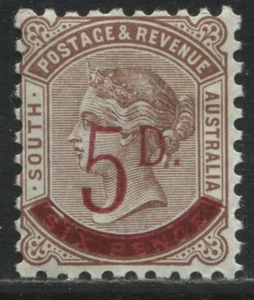 South Australia QV 1891 5d on 6d red brown mint o.g. - Picture 1 of 1