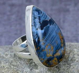 Pietersite Gemstone Handmade Sterling 925 Silver Jewelry Ring For Thanksgiving - Picture 1 of 3