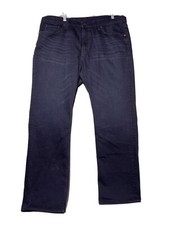 J Brand Walker Relaxed Straight Leg Zipper Fly Jeans Mens 38x33 Black Dark Wash