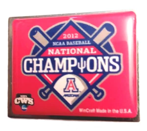 Arizona Wildcats Pin RARE University of Arizona 2012 Baseball NCAA Champion Pin - Picture 1 of 2