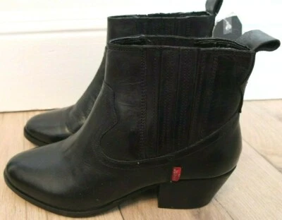 Levi's Cuir Bottines Gr. 38 Neuf Noir - Photo 1/4