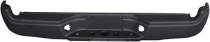 Rear Black Step Bumper Kit with Pads Brackets and Bolts Compatible - Picture 1 of 8