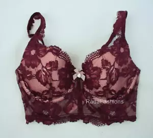 Sujetador Victoria's Secret VS Body By Victoria Forrado Demi Long Line Encaje 32D - Imagen 1 de 1