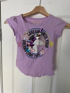 Girls Vigoss Unicorn Purple Shirt Size 5/6 XS - Picture 1 of 6