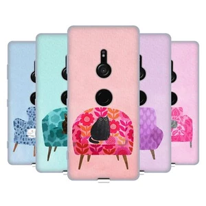OFFICIAL PLANET CAT ARM CHAIR SOFT GEL CASE FOR SONY PHONES 1 - Picture 1 of 19