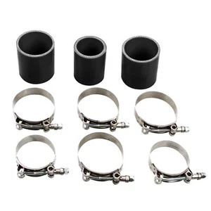 Juego de abrazaderas de perno en T de manguera intercooler de silicona negro para 86-87 Grand National Turbo - Imagen 1 de 5